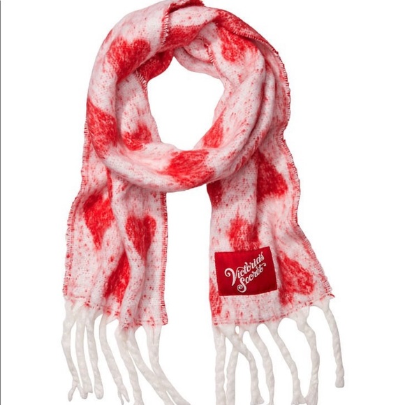 FINAL DROP! Victoria’s Secret Heart matching scarf & Pom Pom beanie - Picture 3 of 4